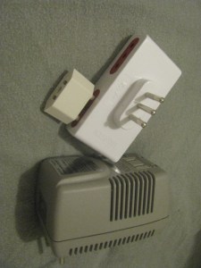 Italian plug and American adapter