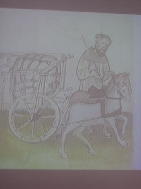 The way to salt - cart carrying goods in 1400's 