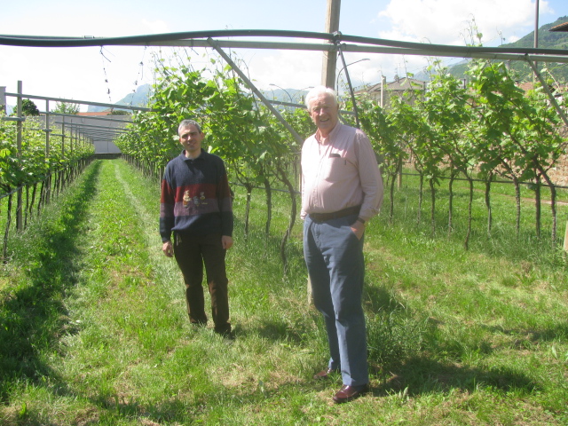 Conte Gian Paolo Bossi Fedrigotti (right) and Enologist Dante Cavazzani (left)