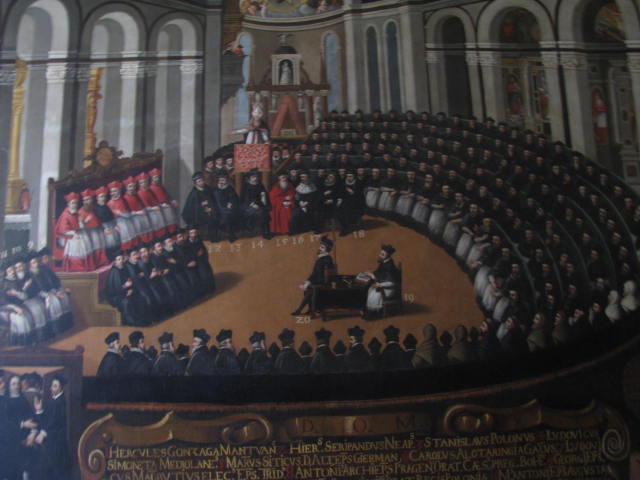 Trento's Council with Attendees (Spain's representative and the Council's diarist Massarelli depicted in the middle of the scene)